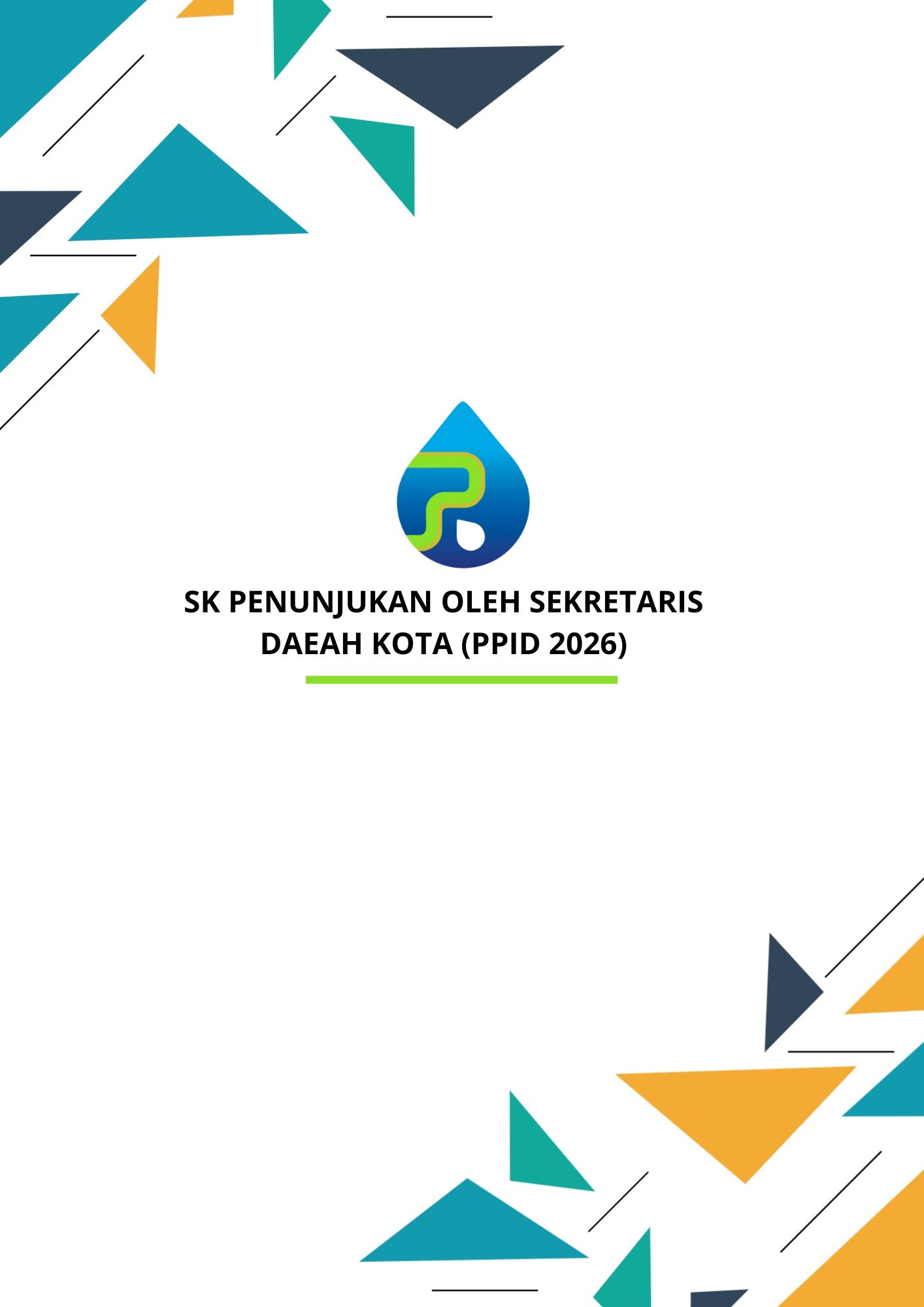 SK Penunjukan oleh Sekretaris Daeah Kota (PPID 2026)